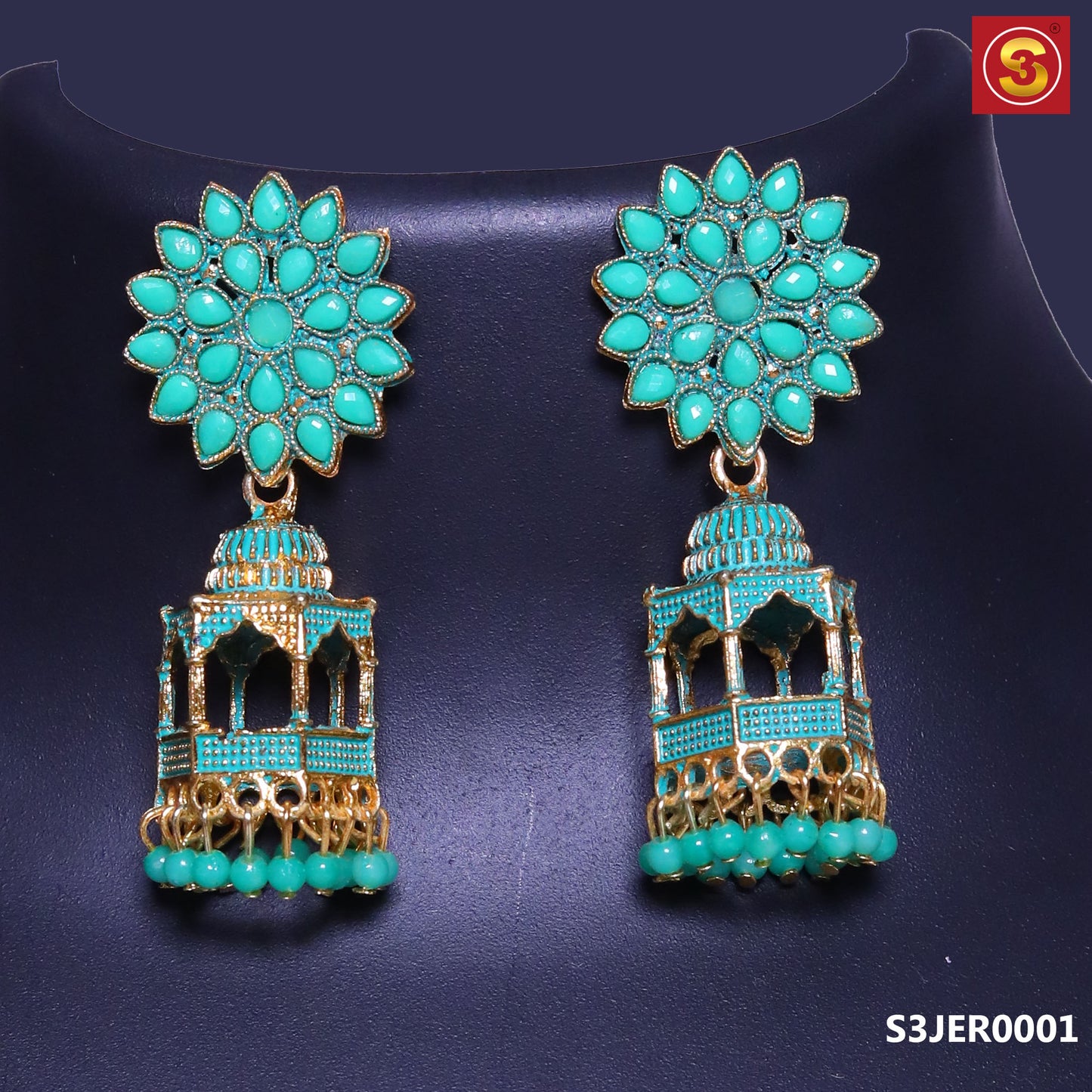 Temple Delights Jhumka Earrings (S3JER0001)