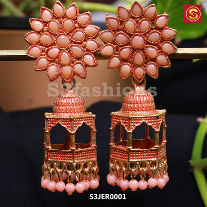 Temple Delights Jhumka Earrings (S3JER0001)