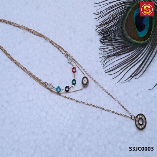 Triple Threat - Layered Pendant Chain (S3JC0003)