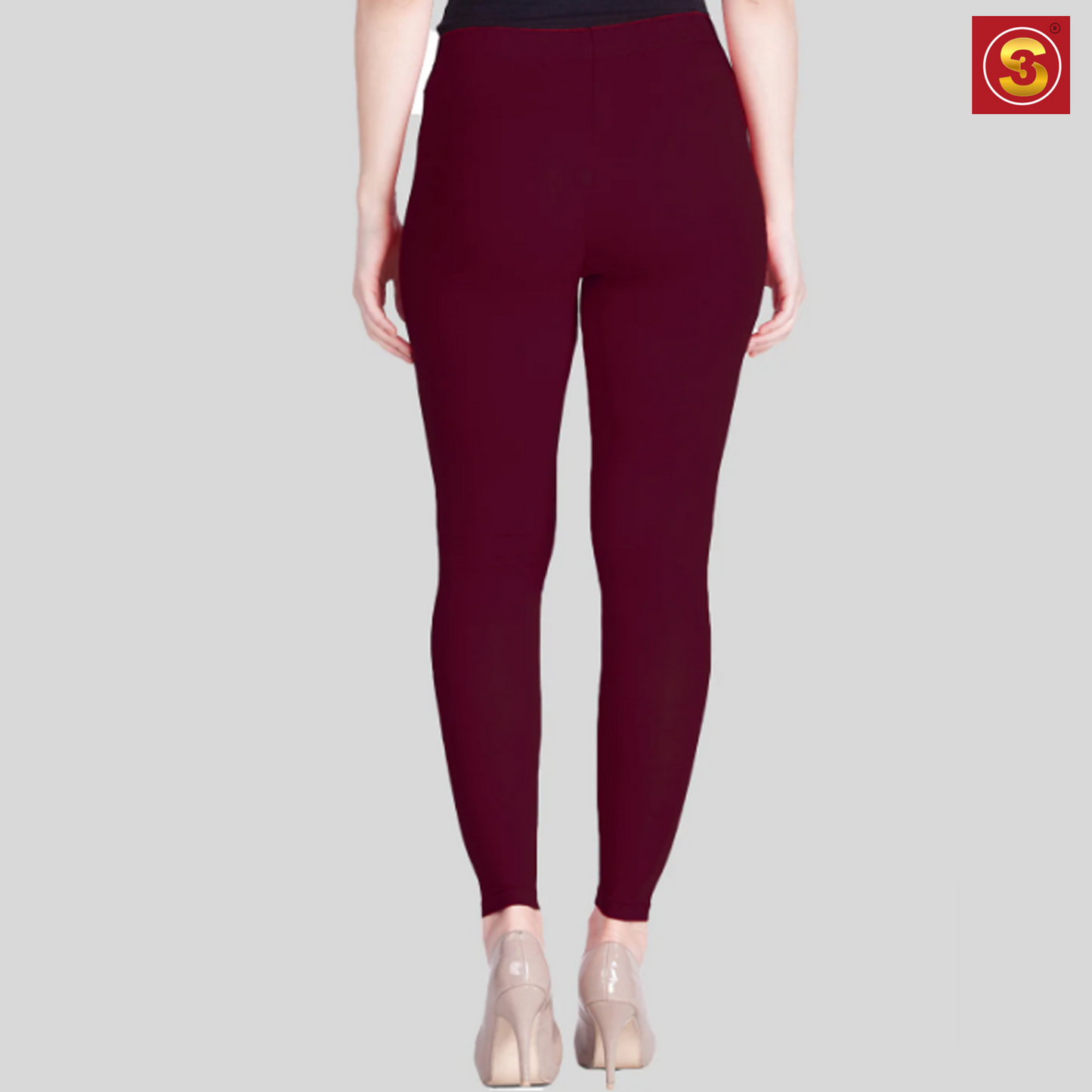 Lyra Purple Ankle Length Leggings(S3L0009)