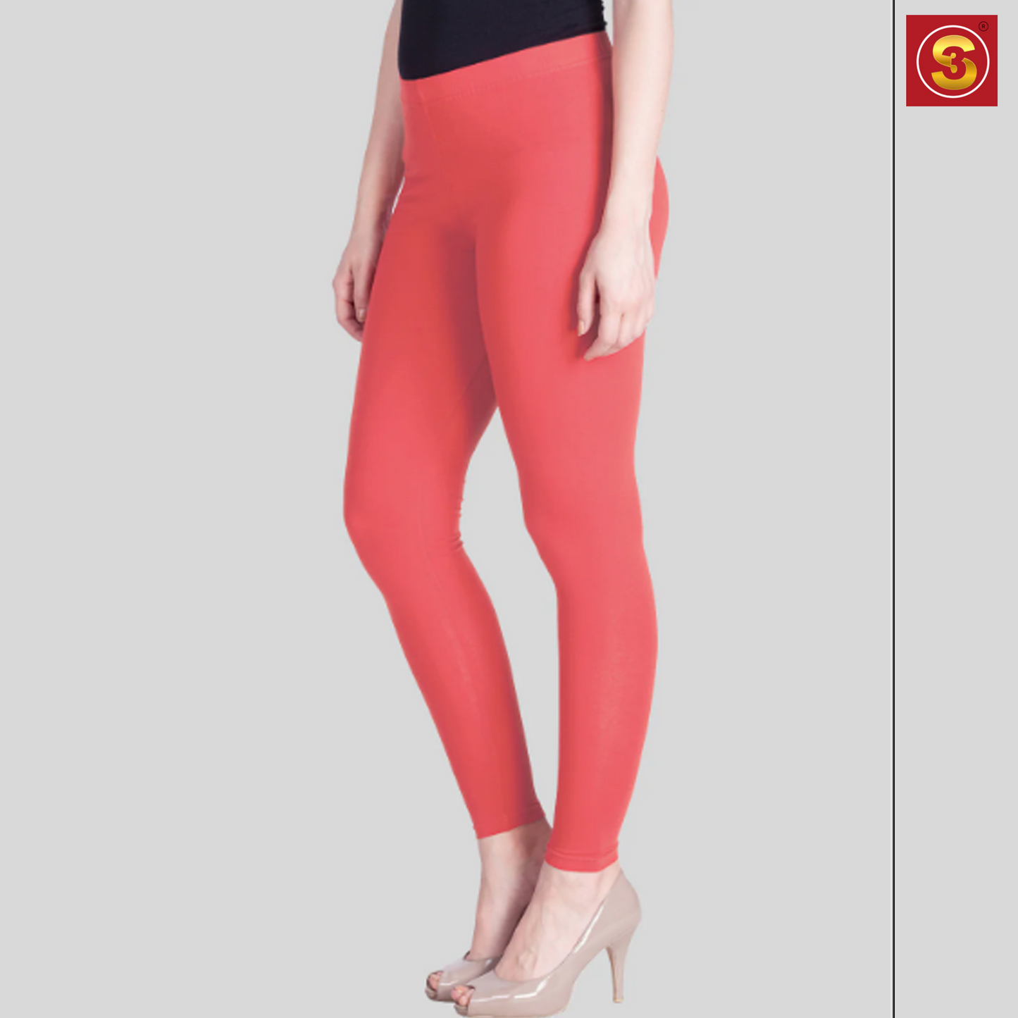 Lyra Coral Ankle Length Leggings(S3L0013)