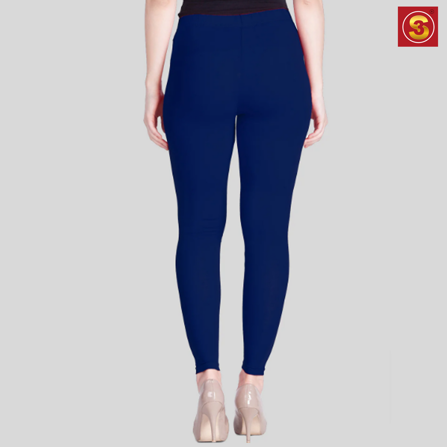 Lyra Navy Ankle Length Leggings(S3L0003)