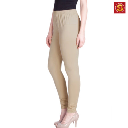 Lyra Beige Premium Churidar Leggings(S3L00072)