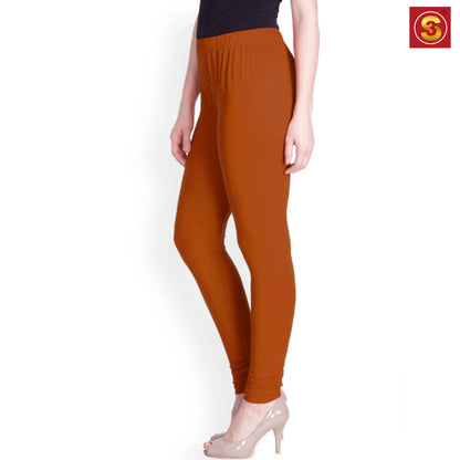 Lyra Orange Premium Churidar Leggings(S3L00073)