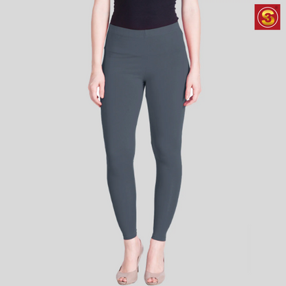 Lyra Grey Ankle Length Leggings(S3L0014)