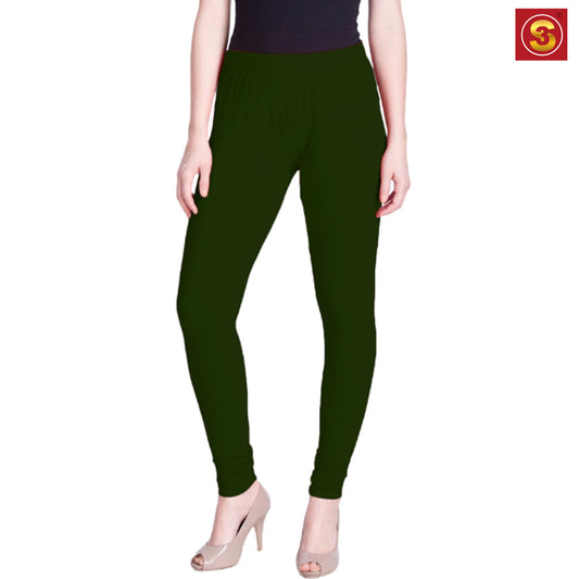 Lyra Green Premium Churidar Leggings(S3L00062)