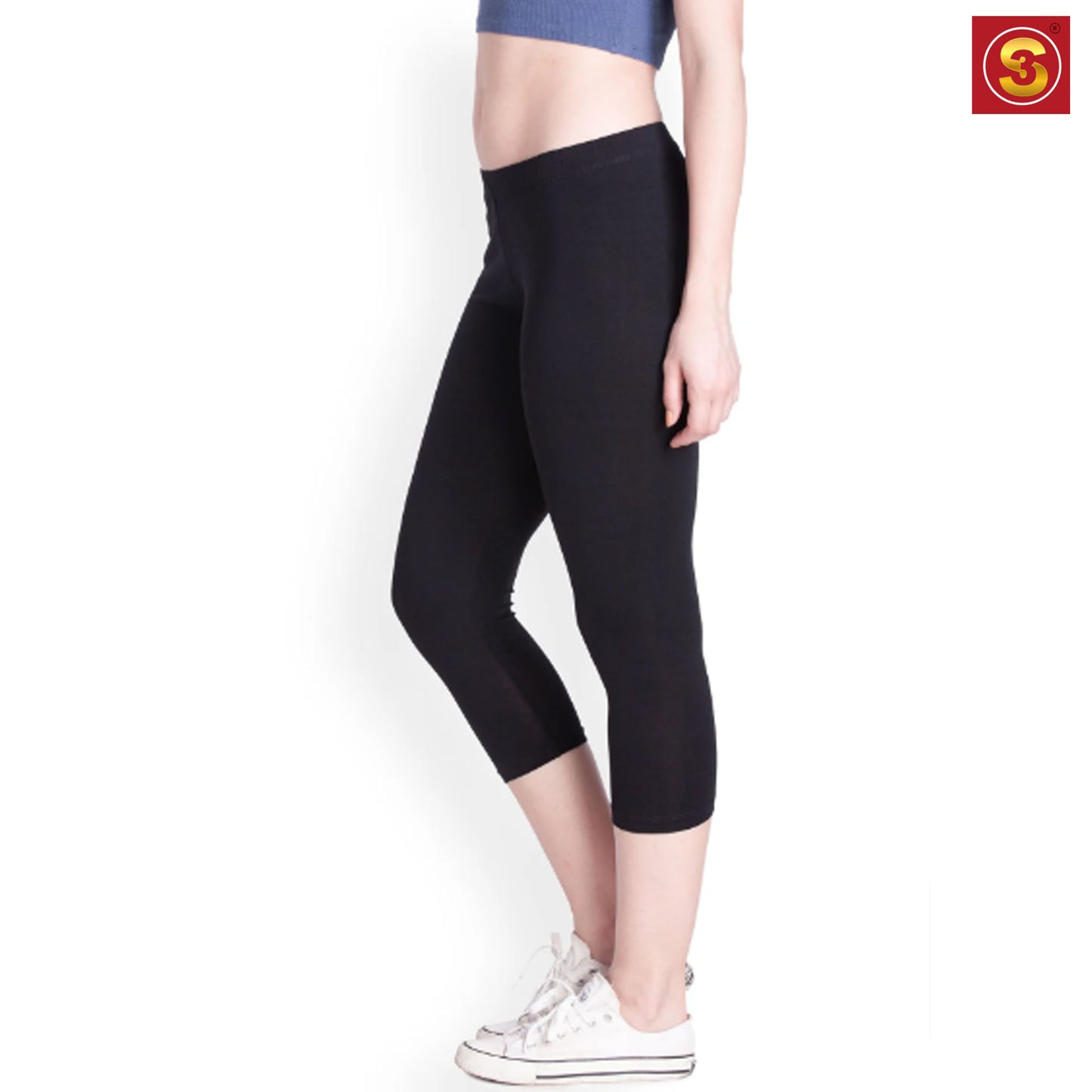 Black Capri Leggings(S3L00026)