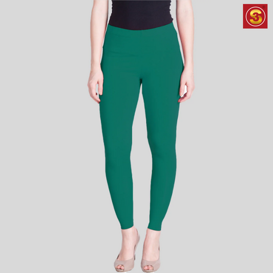 Lyra Blue Green Ankle Length Leggings(S3L0019)