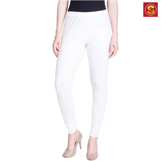 White Premium Churidar Leggings(S3L00059)