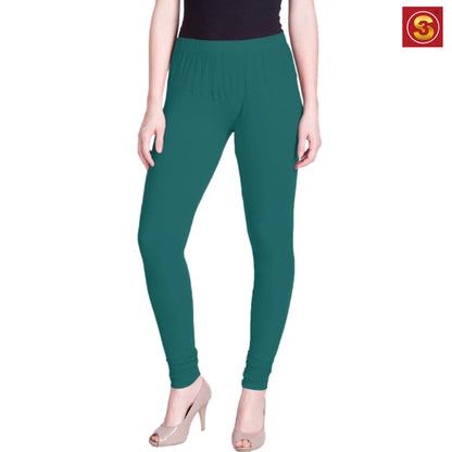 Lyra Blue Green Premium Churidar Leggings(S3L00077)