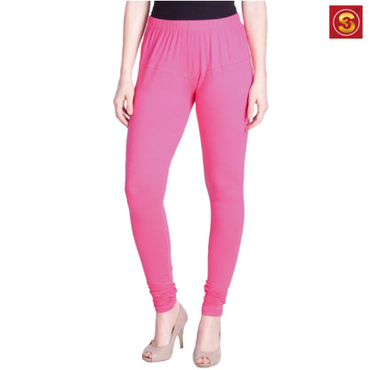 Dark Pink Premium Churidar Leggings( S3L00061)