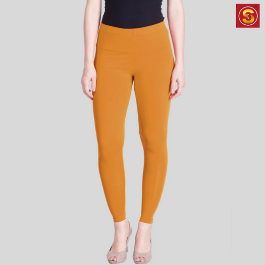 Lyra Yellow Ankle Length Leggings(S3L0011)