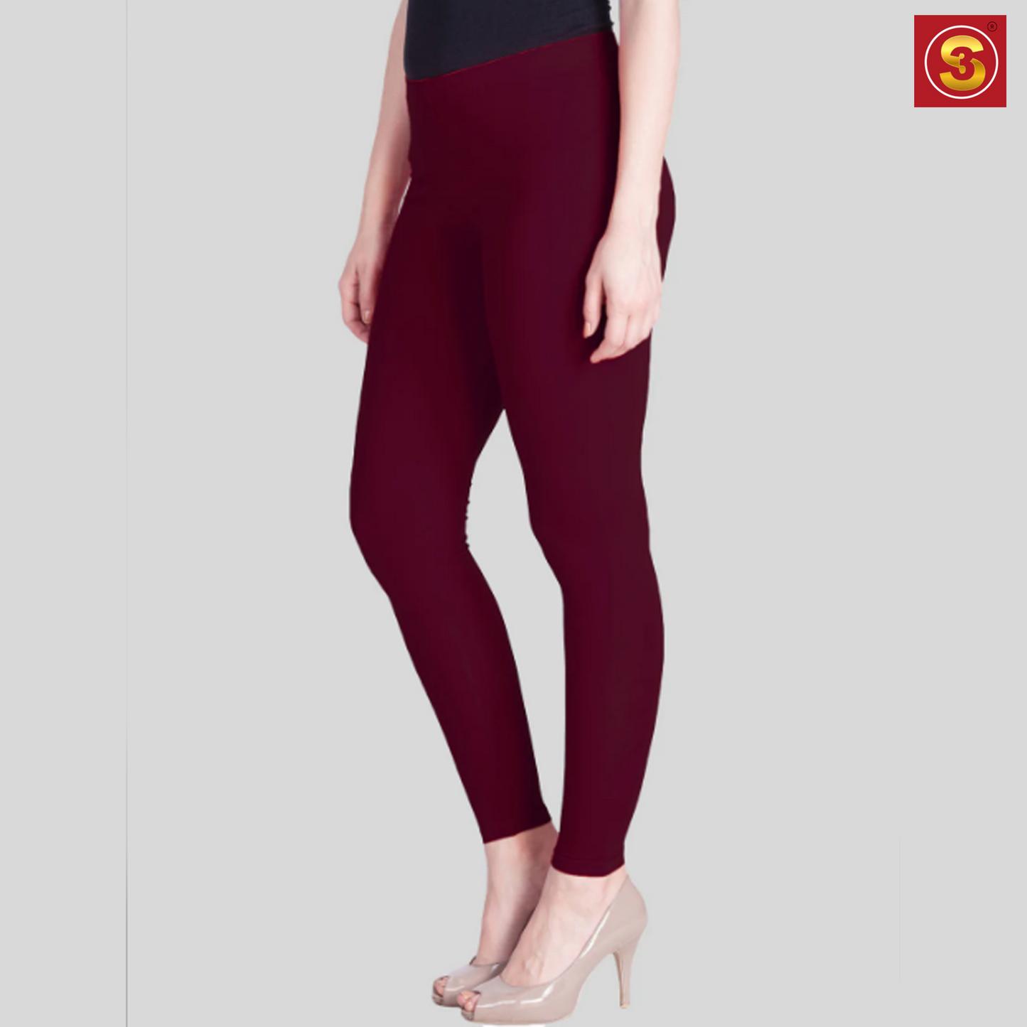 Lyra Purple Ankle Length Leggings(S3L0009)