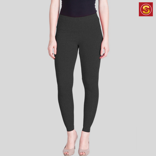 LYRA Black Ankle Length Leggings(S3L0002)