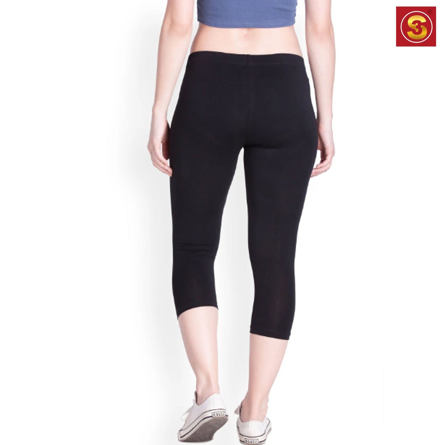 Black Capri Leggings(S3L00026)