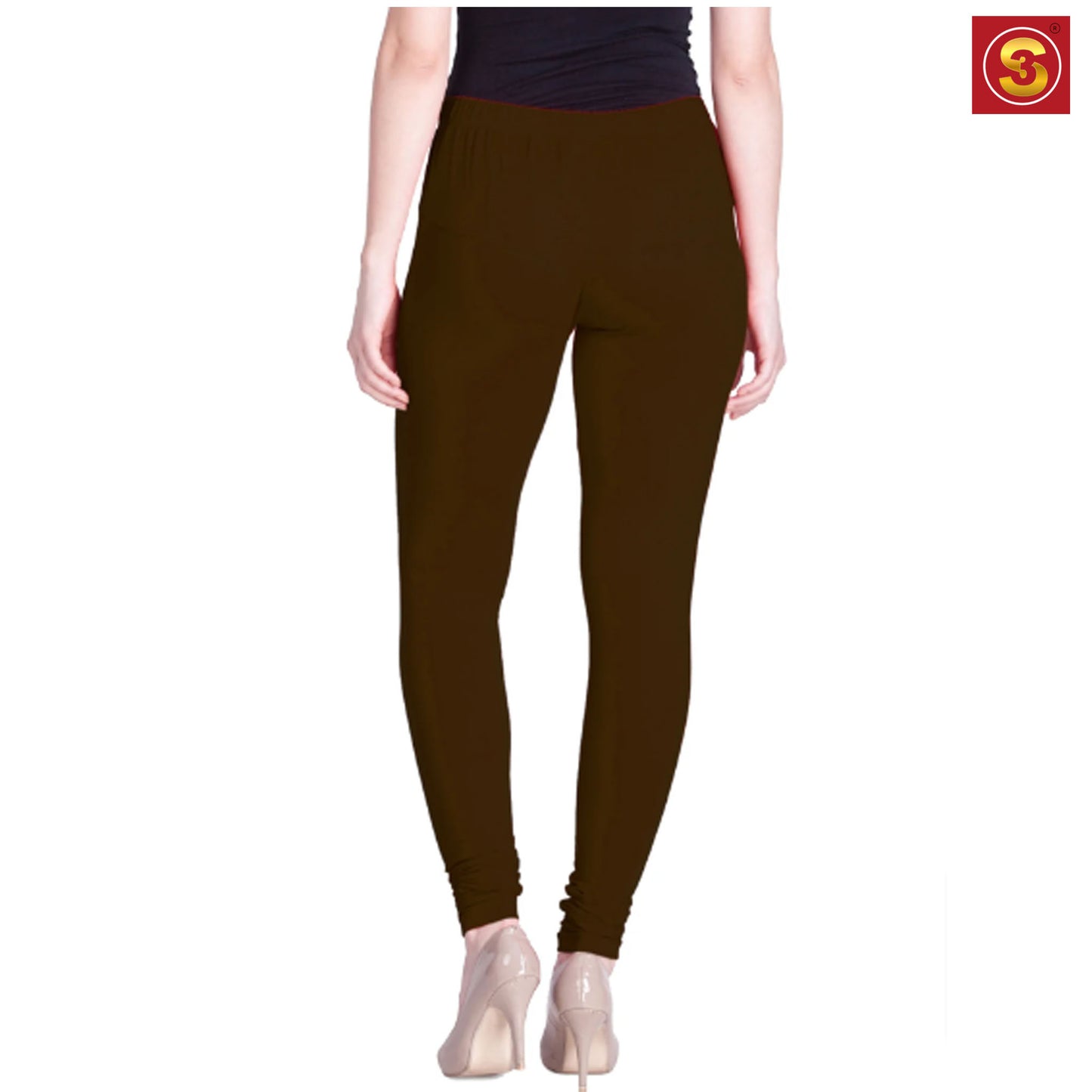 Lyra Brown Premium Churidar Leggings(S3L00074)