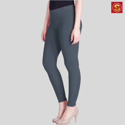 Lyra Grey Ankle Length Leggings(S3L0014)