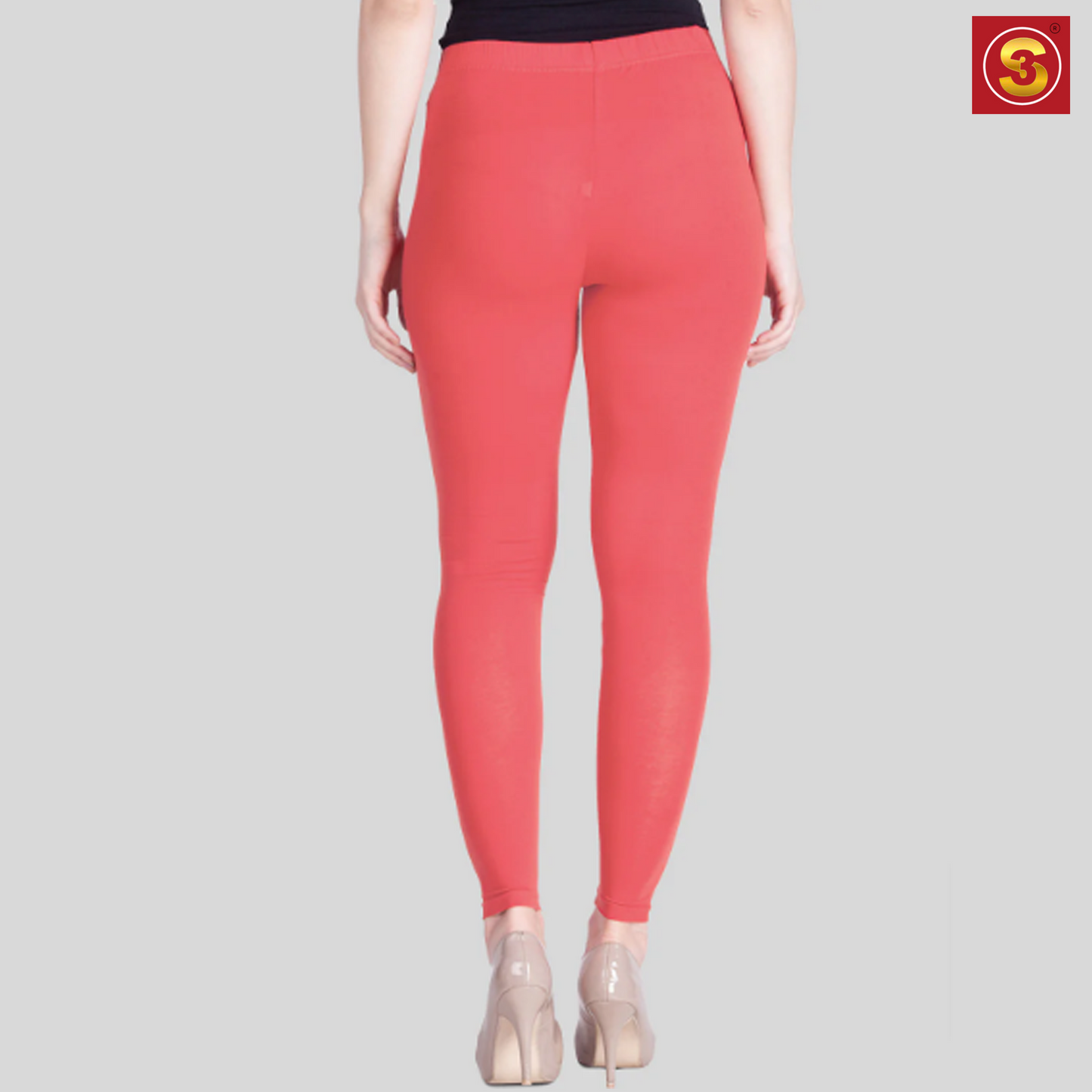 Lyra Coral Ankle Length Leggings(S3L0013)