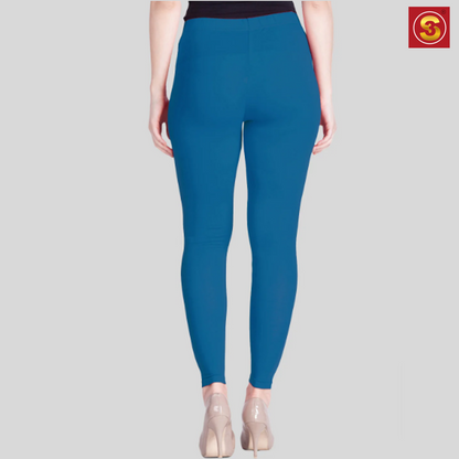 Lyra Blue Ankle Length Leggings(S3L0007)