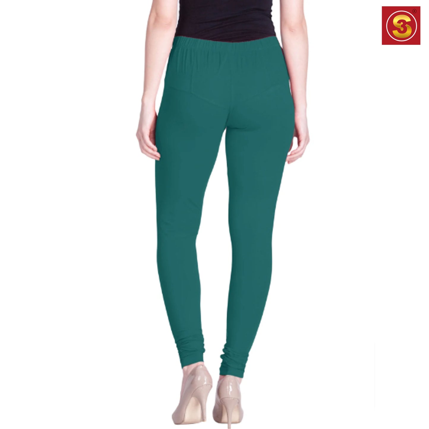 Lyra Blue Green Premium Churidar Leggings(S3L00077)