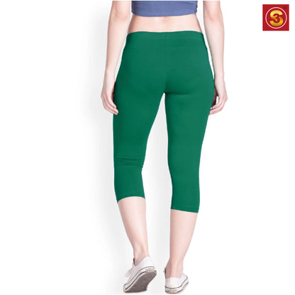 Green Capri Leggings(S3L00031)