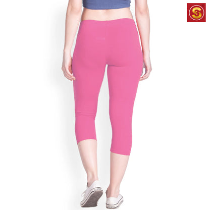 Pink Capri Leggings(S3L00036)