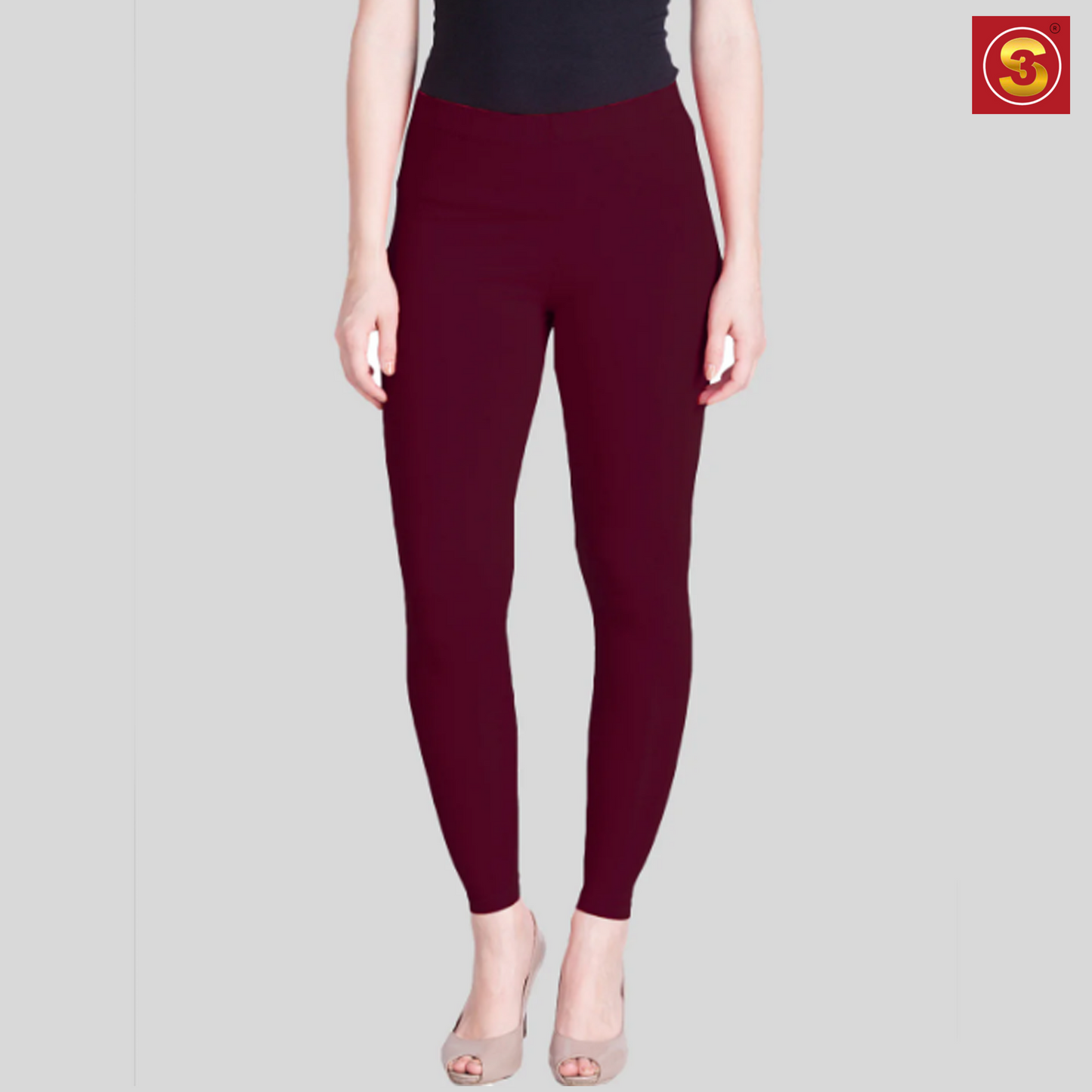 Lyra Purple Ankle Length Leggings(S3L0009)