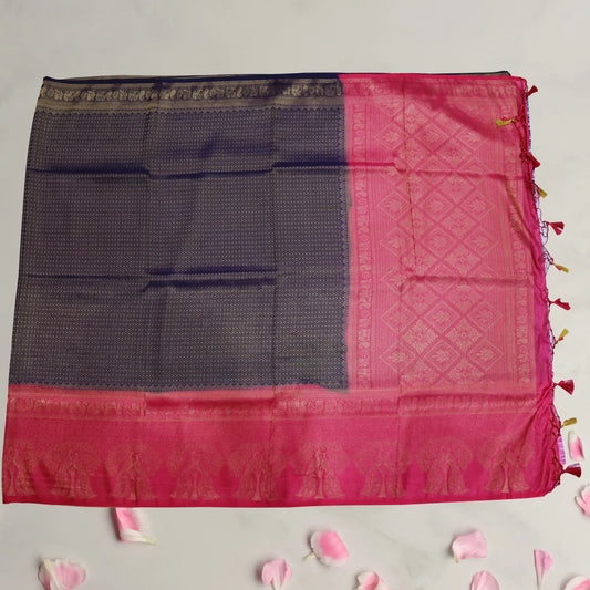 Navy Blue and Pink Saree | Saree 6