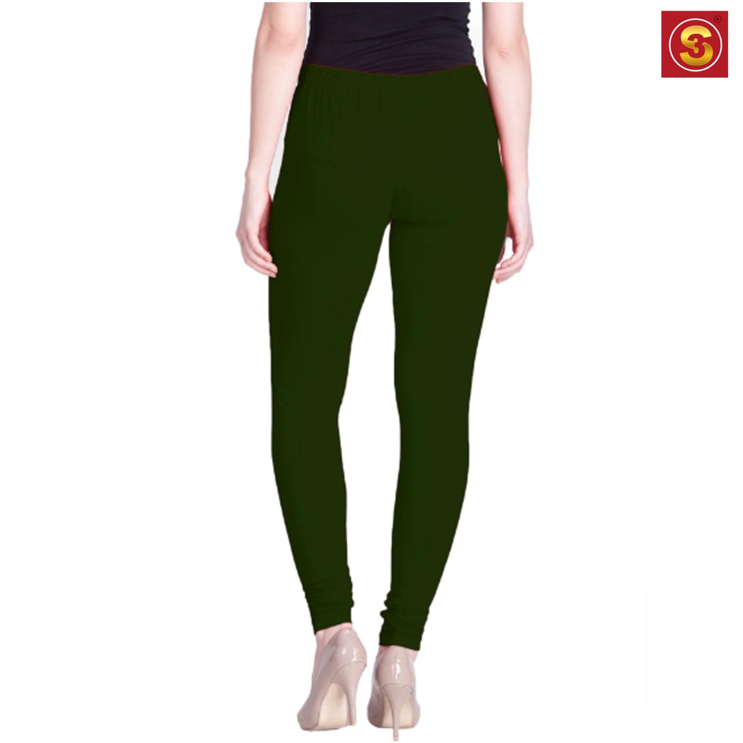 Lyra Green Premium Churidar Leggings(S3L00062)