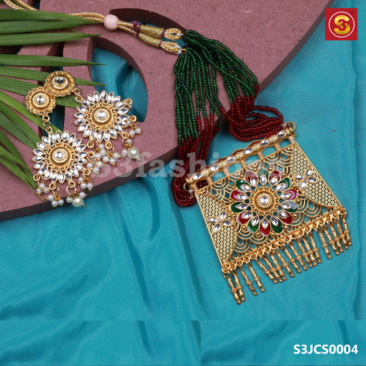 Jaipur Gems Short Necklace Combo (S3JCS8132312)