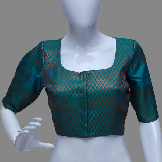 Green Pattu ready made Blouse | Green