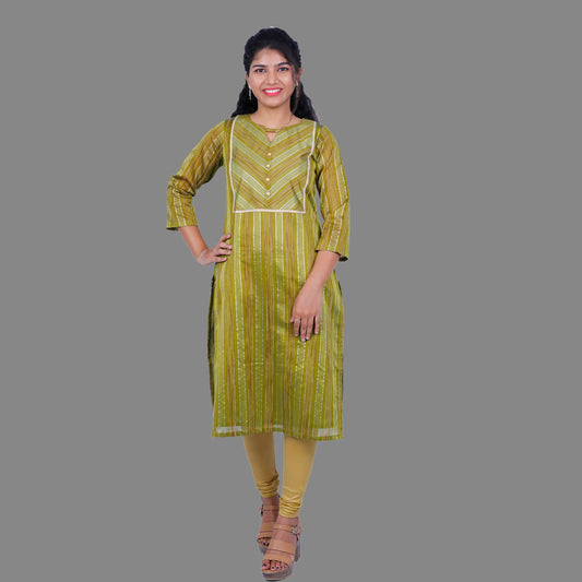 Women Woven Design Straight Kurta |  S3k331