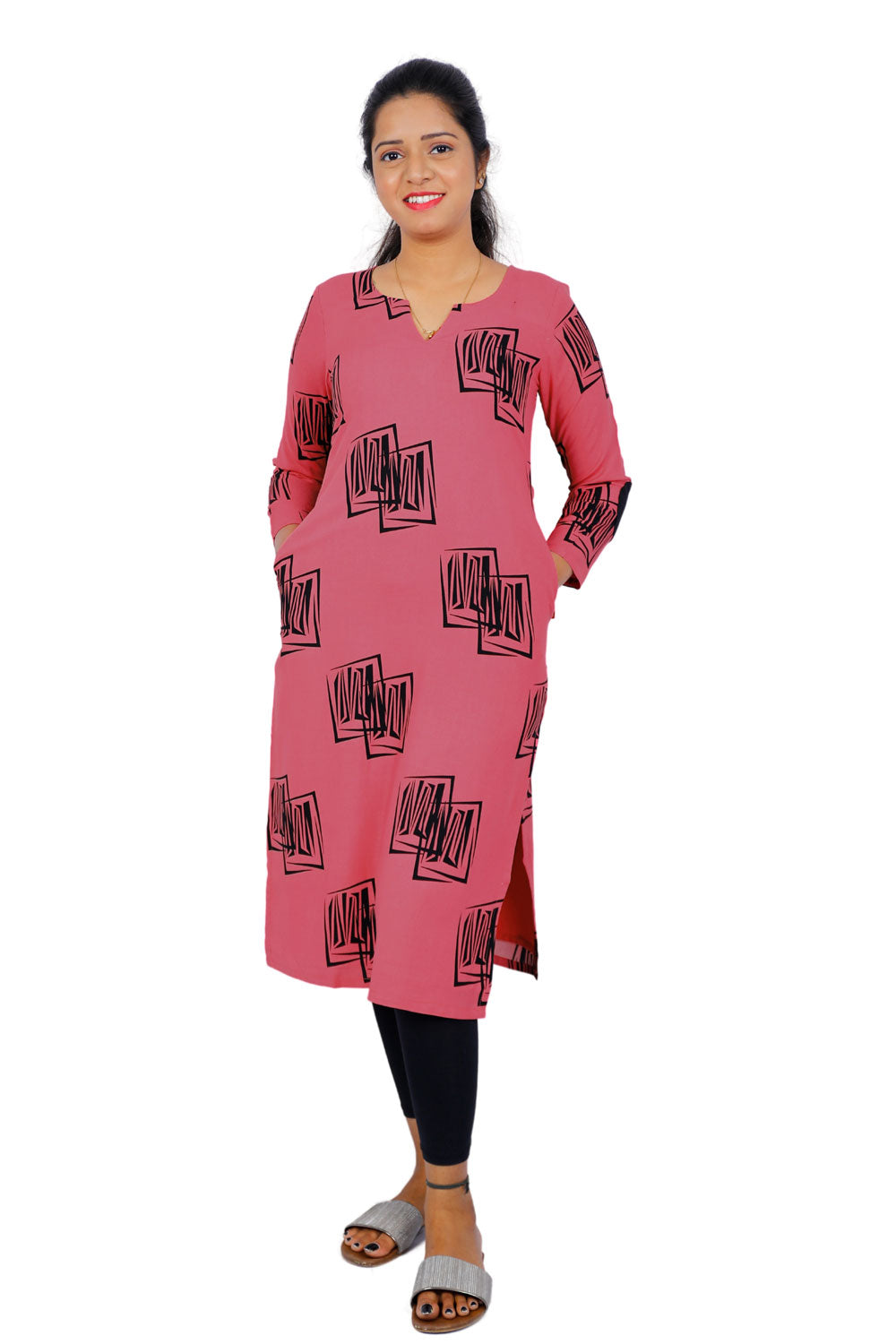 Women Printed Straight Kurta | S3301