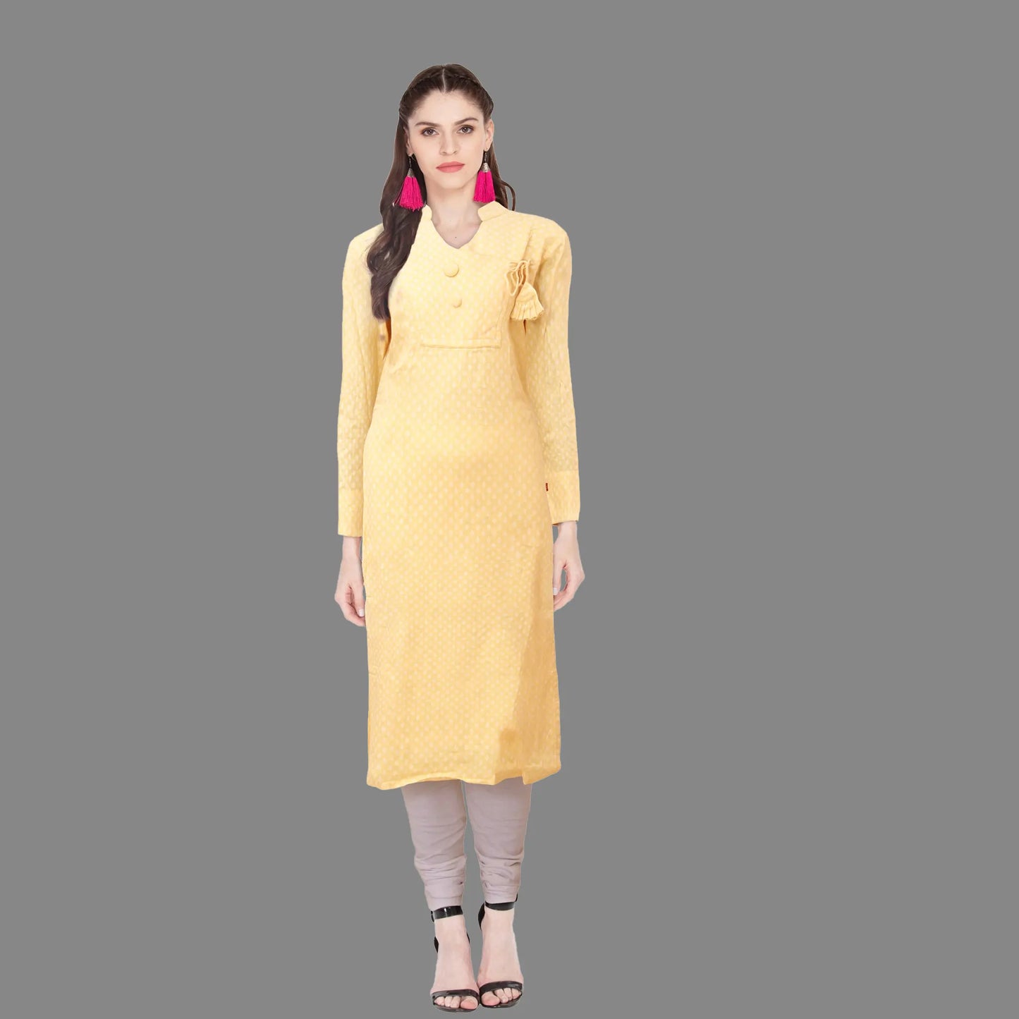 Mandarin Collar Short Kurta | S3K160