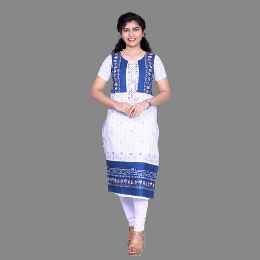 Floral Print Straight Kurta | S3K755