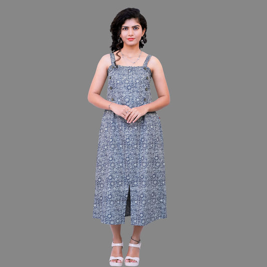 Women Maxi Grey Dress | S3J069