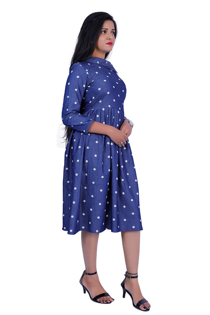 Denim Polka Dot One Piece | S3D426