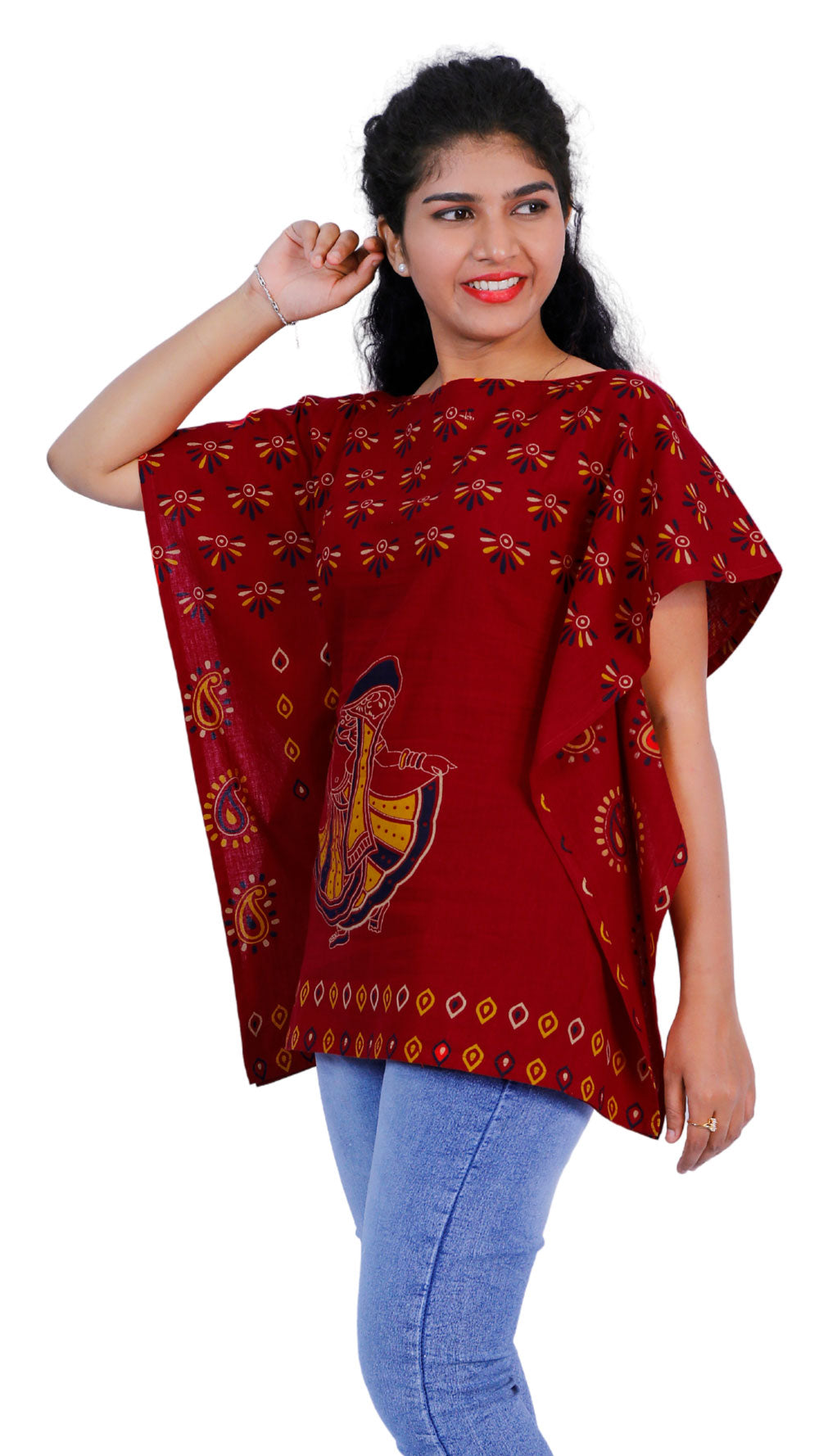 Red short Kaftan | S3K611