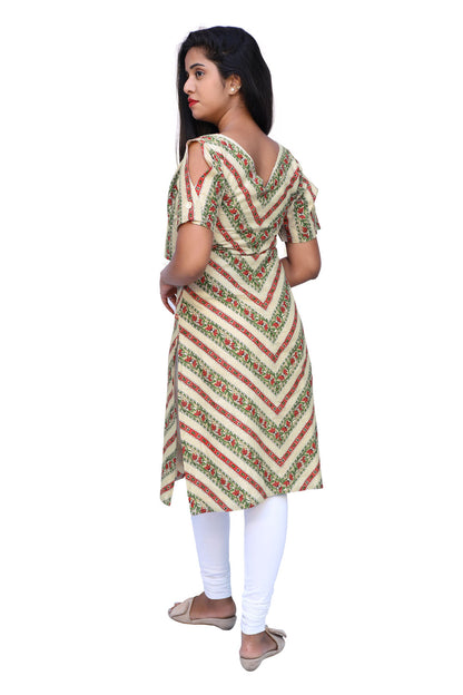 Women Color block Straight Kurta | S3K735