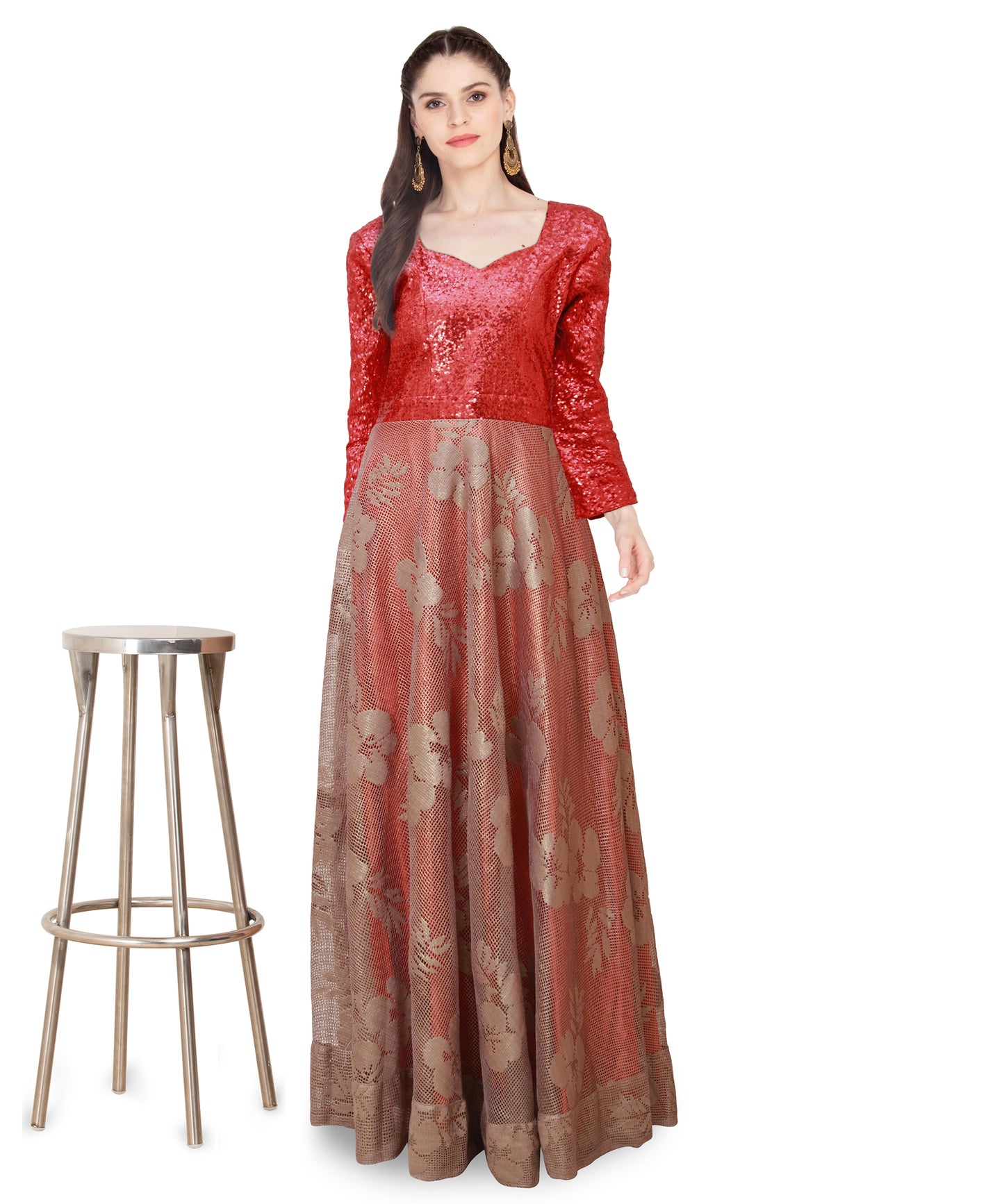 A Line Long Frock for Women | S3G161