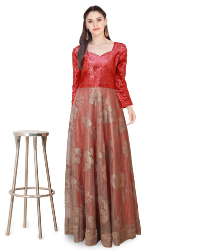 A Line Long Frock for Women | S3G161
