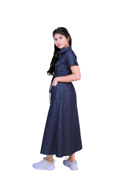 Denim One Piece Dress | S3D423