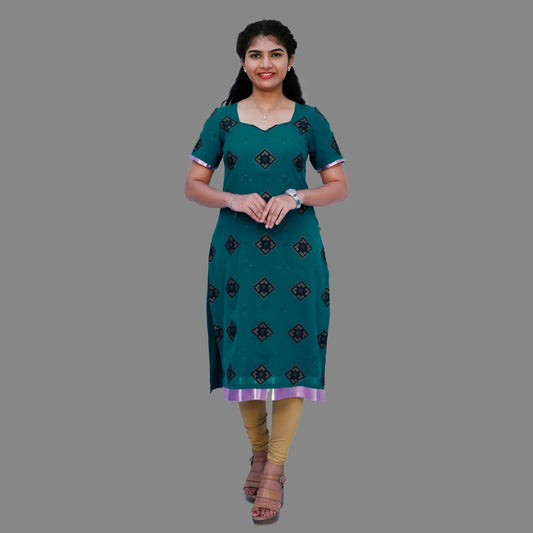 Women Green Kurti | S3K660