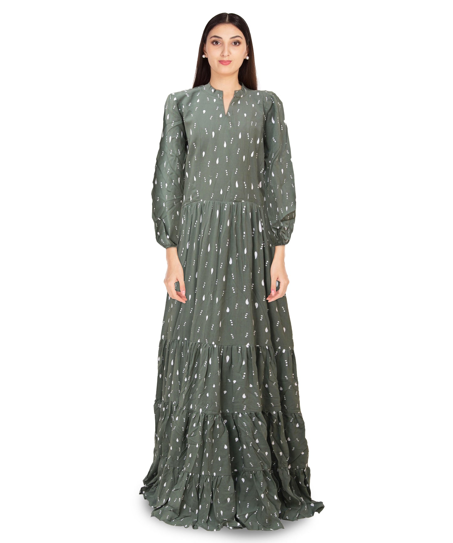 Forest Green Anarkali dress | S3G001