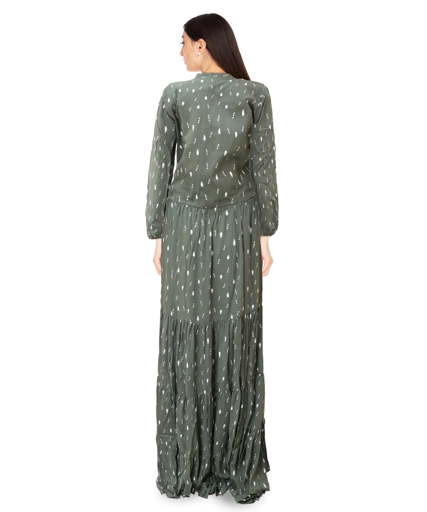 Forest Green Anarkali dress | S3G001