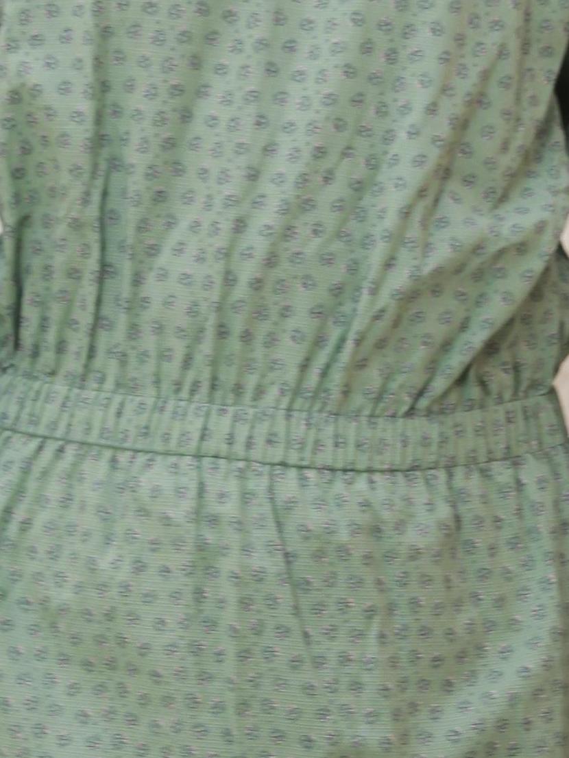 Fern Green Cotton Dress | S3W047
