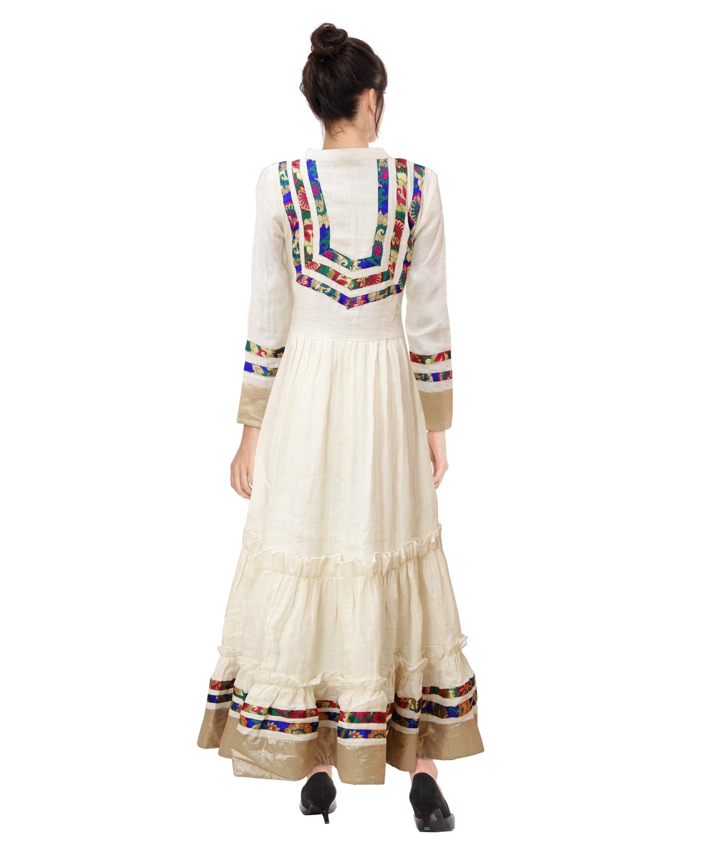 Cotton Round Neck Womens Anarkali Dress