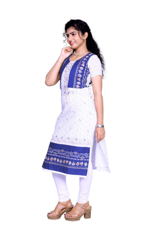 Floral Print Straight Kurta | S3K755