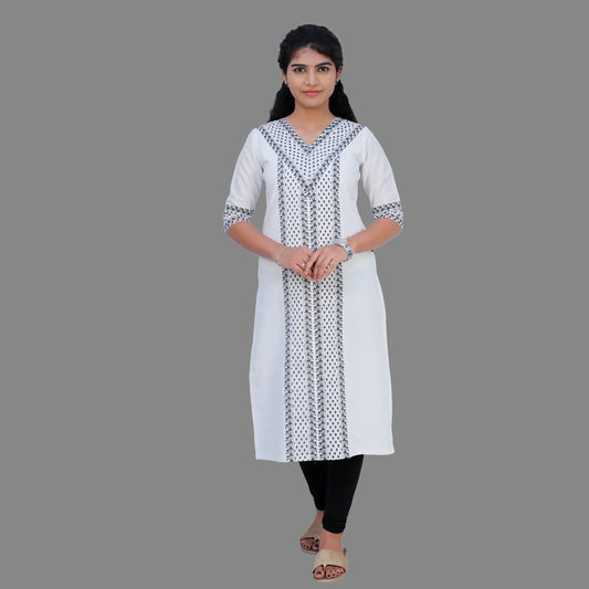 Women Printed Straight Kurta|S3K619