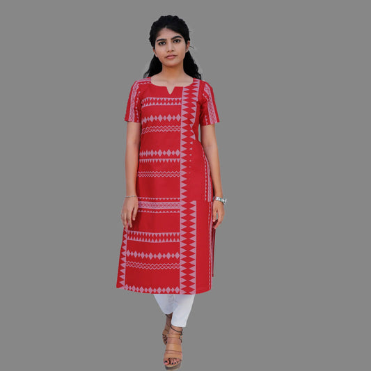 Women Printed Straight Kurta-S3K617